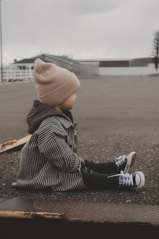 The Oversized Striped Button Up